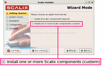 scalix:インストール方法の選択