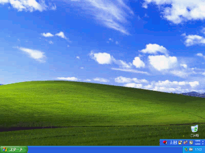 WindowsXPでログインした画面